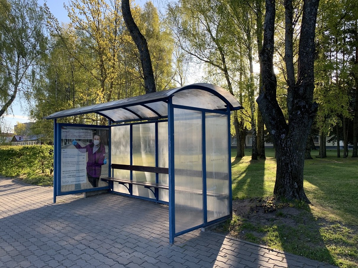 Stotelės vitrina – Ganyklų g. (Jurgučio mokykla)