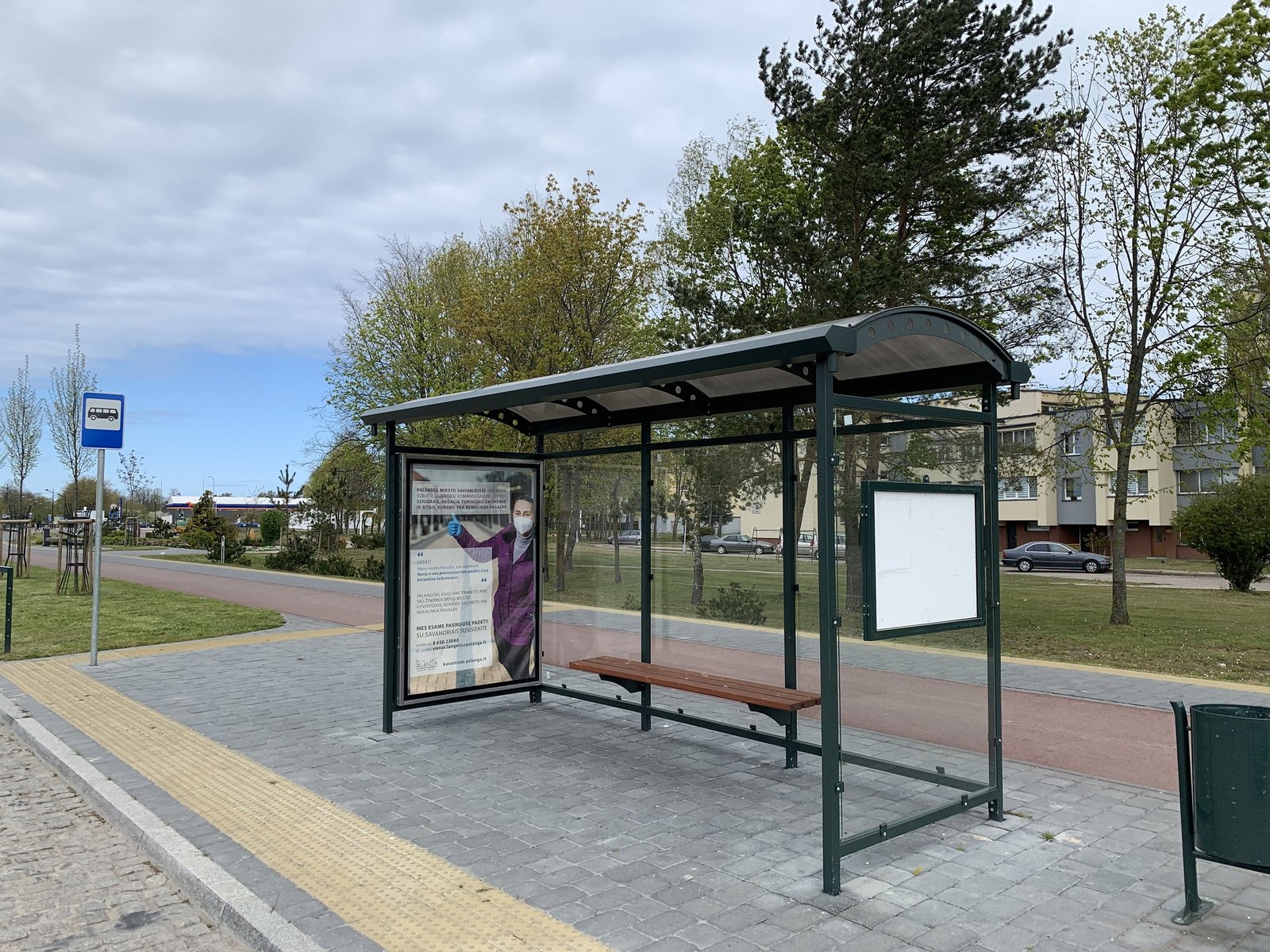 Stotelės vitrina – Kretingos–Sodų sankryža (atvykstant)