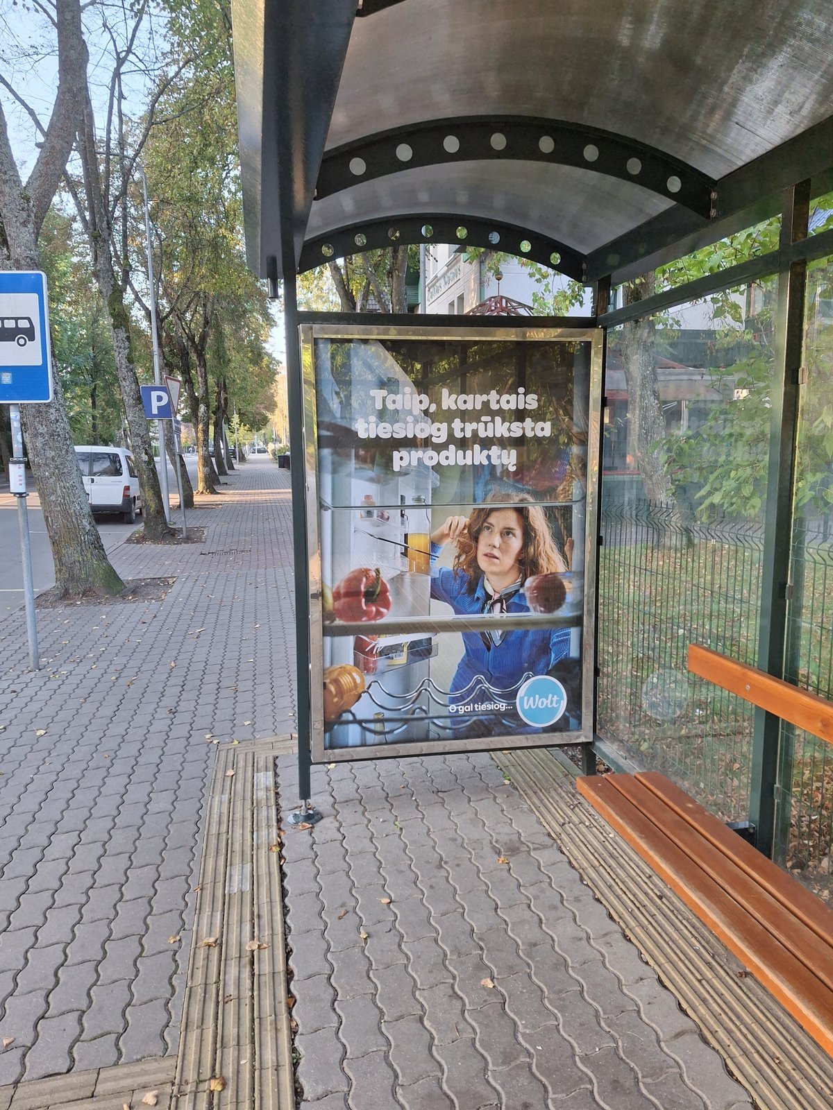 Stotelės vitrina – Vytauto g. („Žalias namas“)
